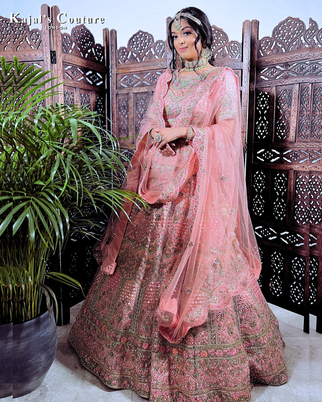 Pink Mirror Lehenga - Couture Collection
