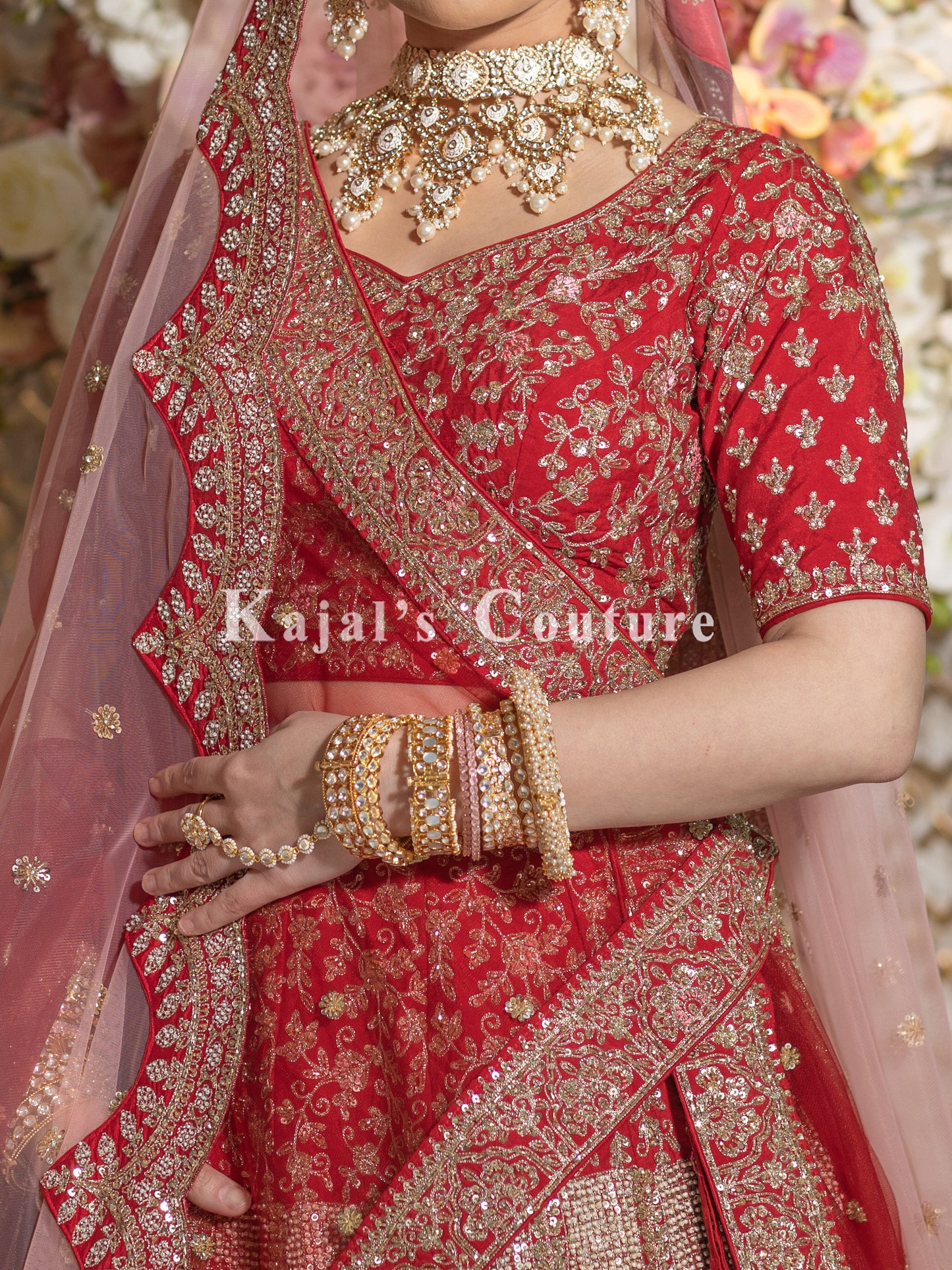 Red Bridal Lehenga - Couture Collection