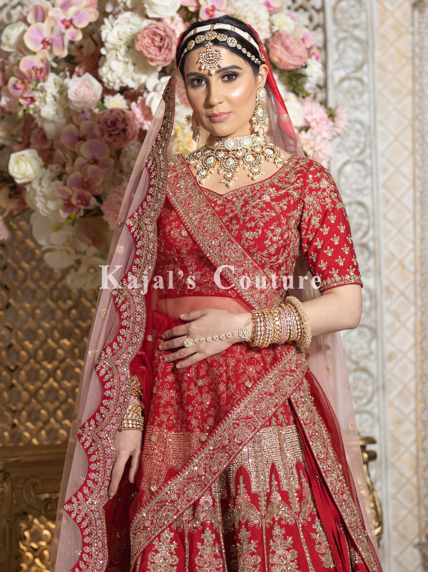 Red Bridal Lehenga - Couture Collection