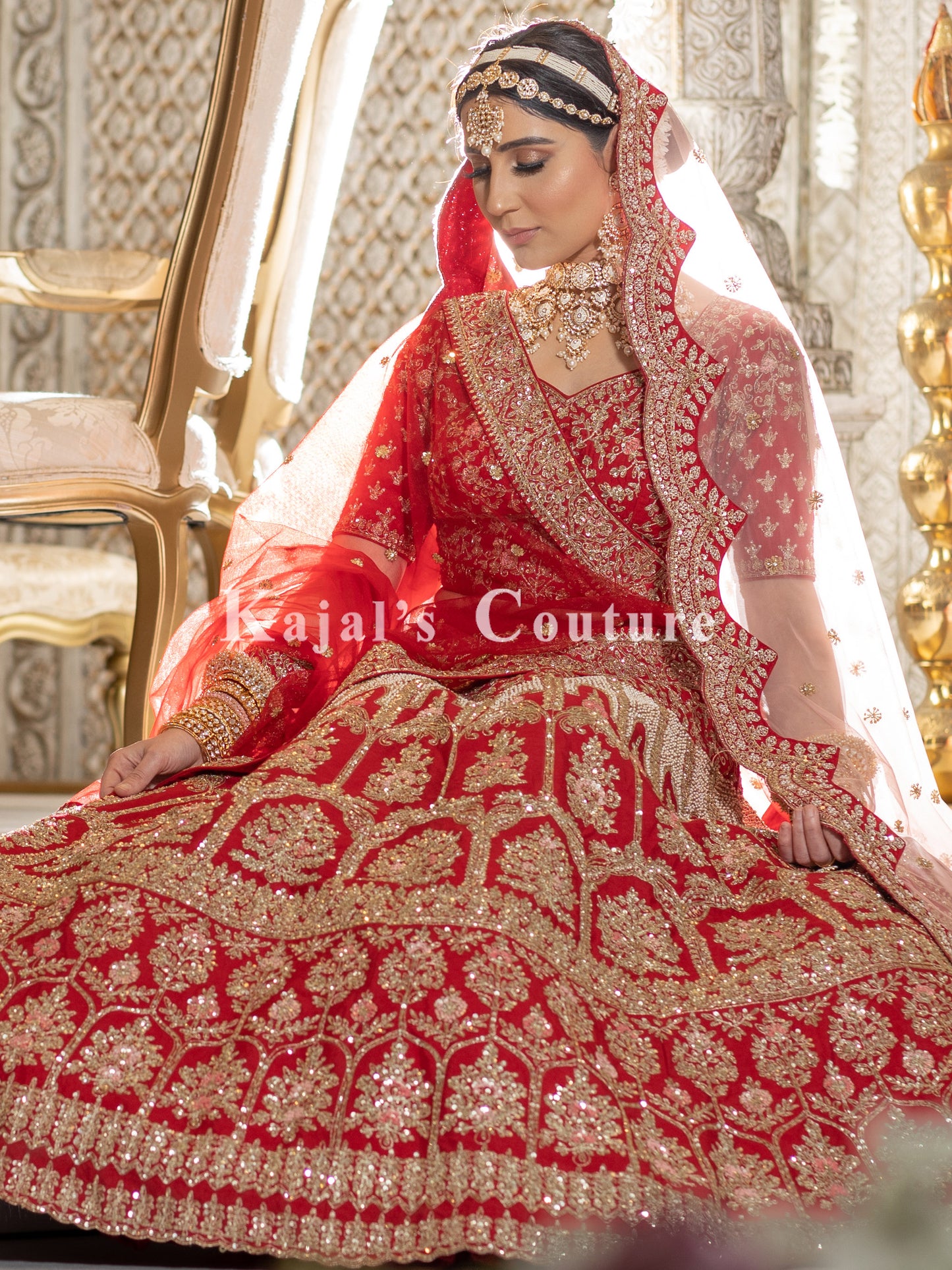 Red Bridal Lehenga - Couture Collection