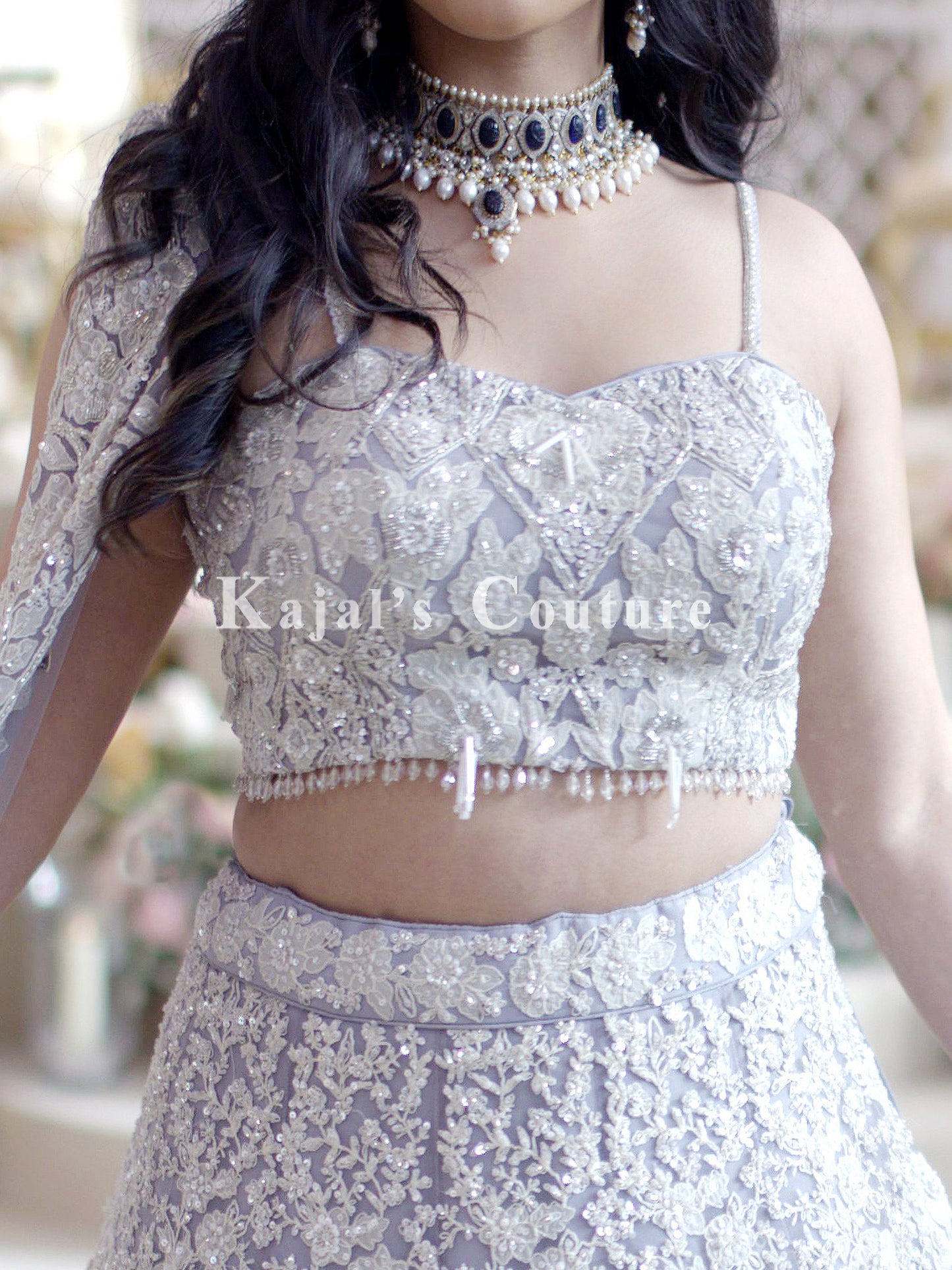 Floral Applique Lehenga - Couture Collection