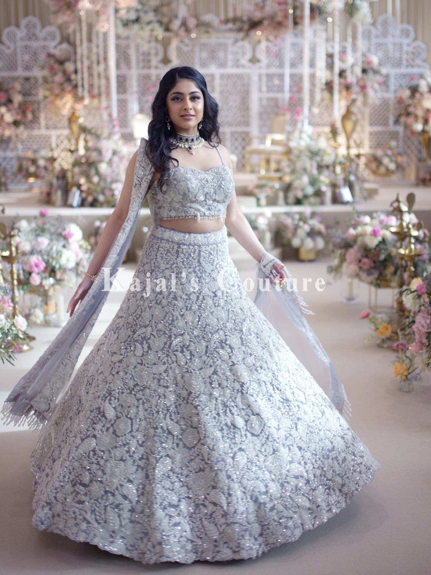 Floral Applique Lehenga - Couture Collection