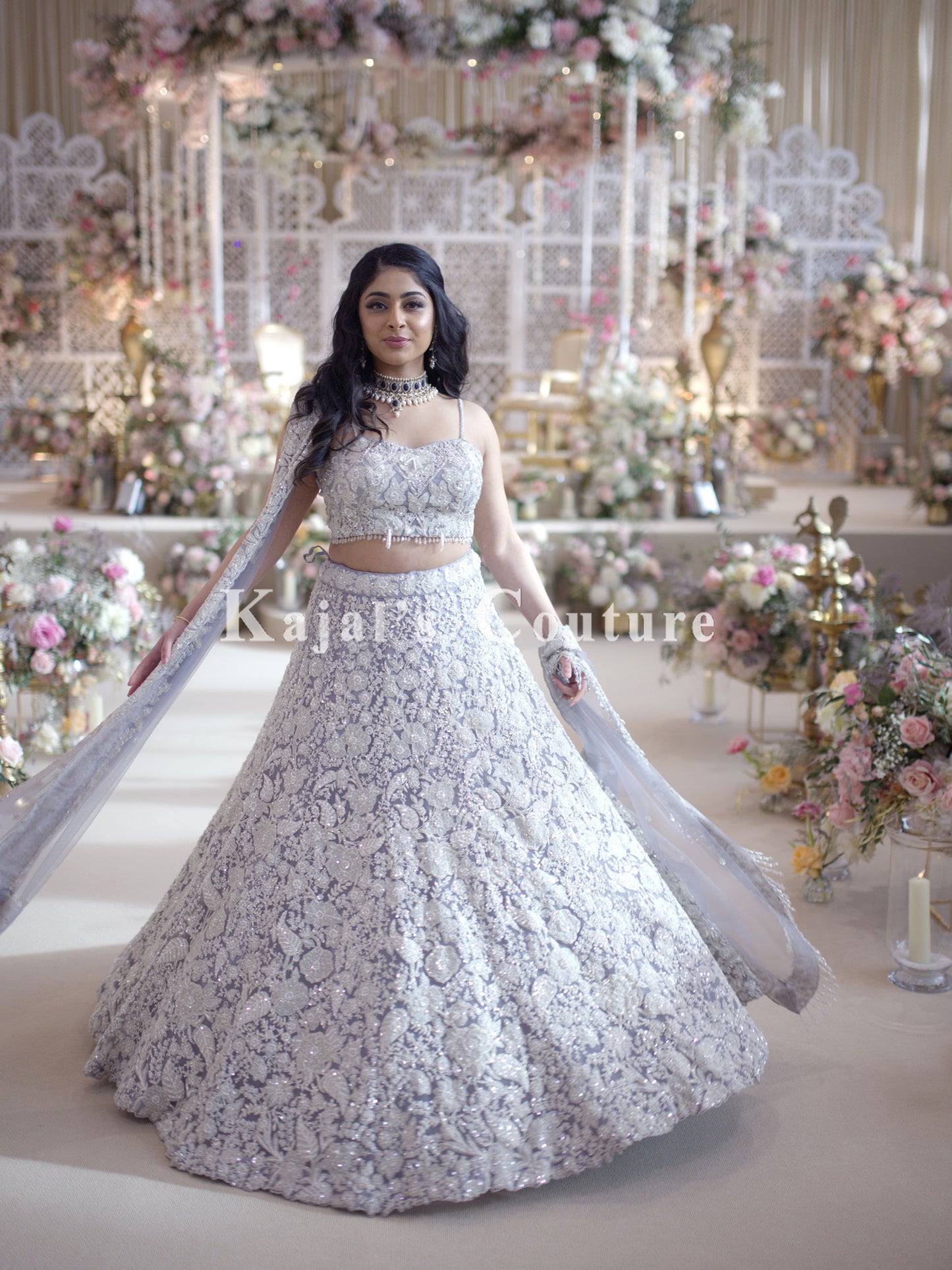 Floral Applique Lehenga - Couture Collection
