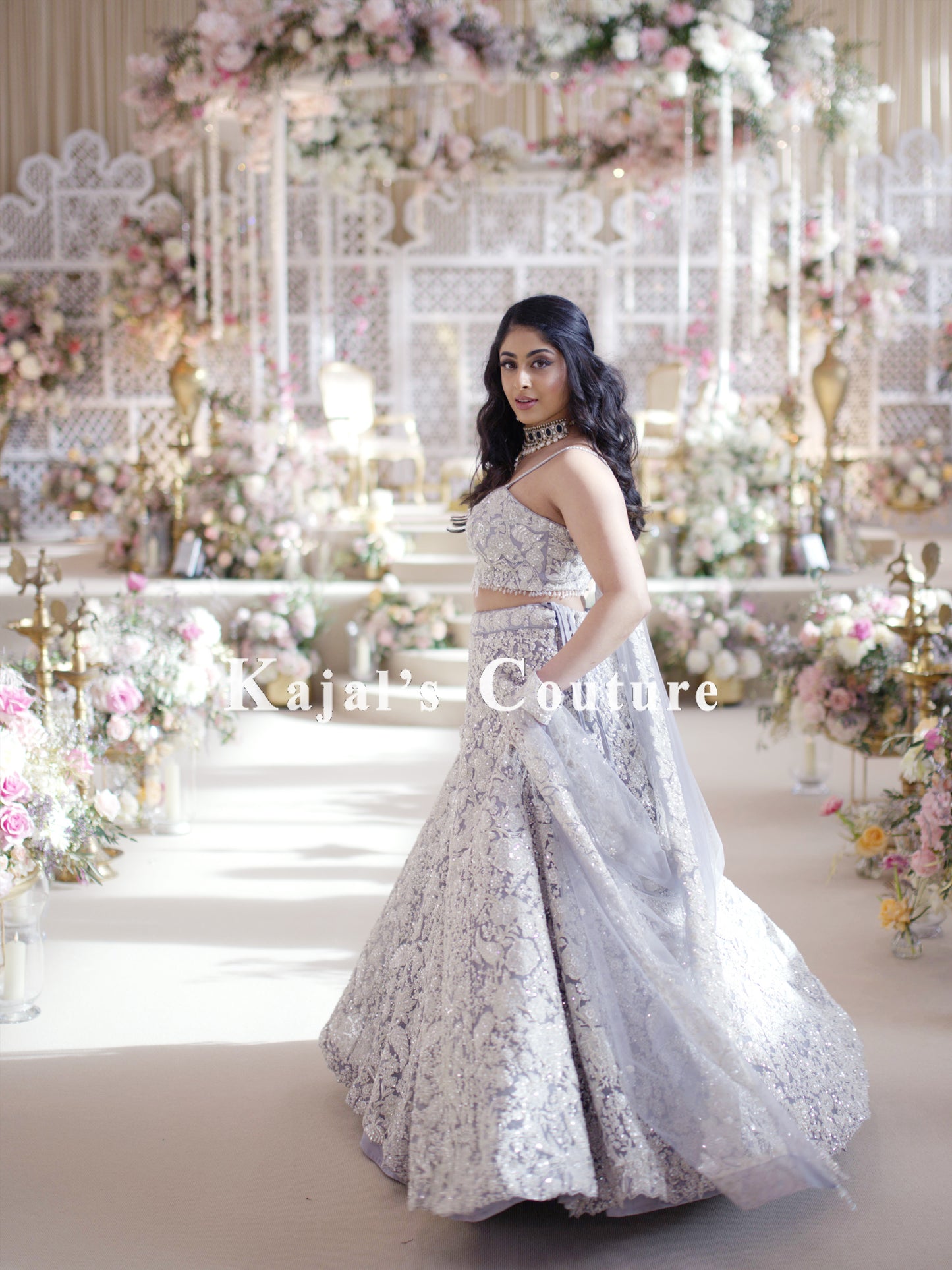 Floral Applique Lehenga - Couture Collection