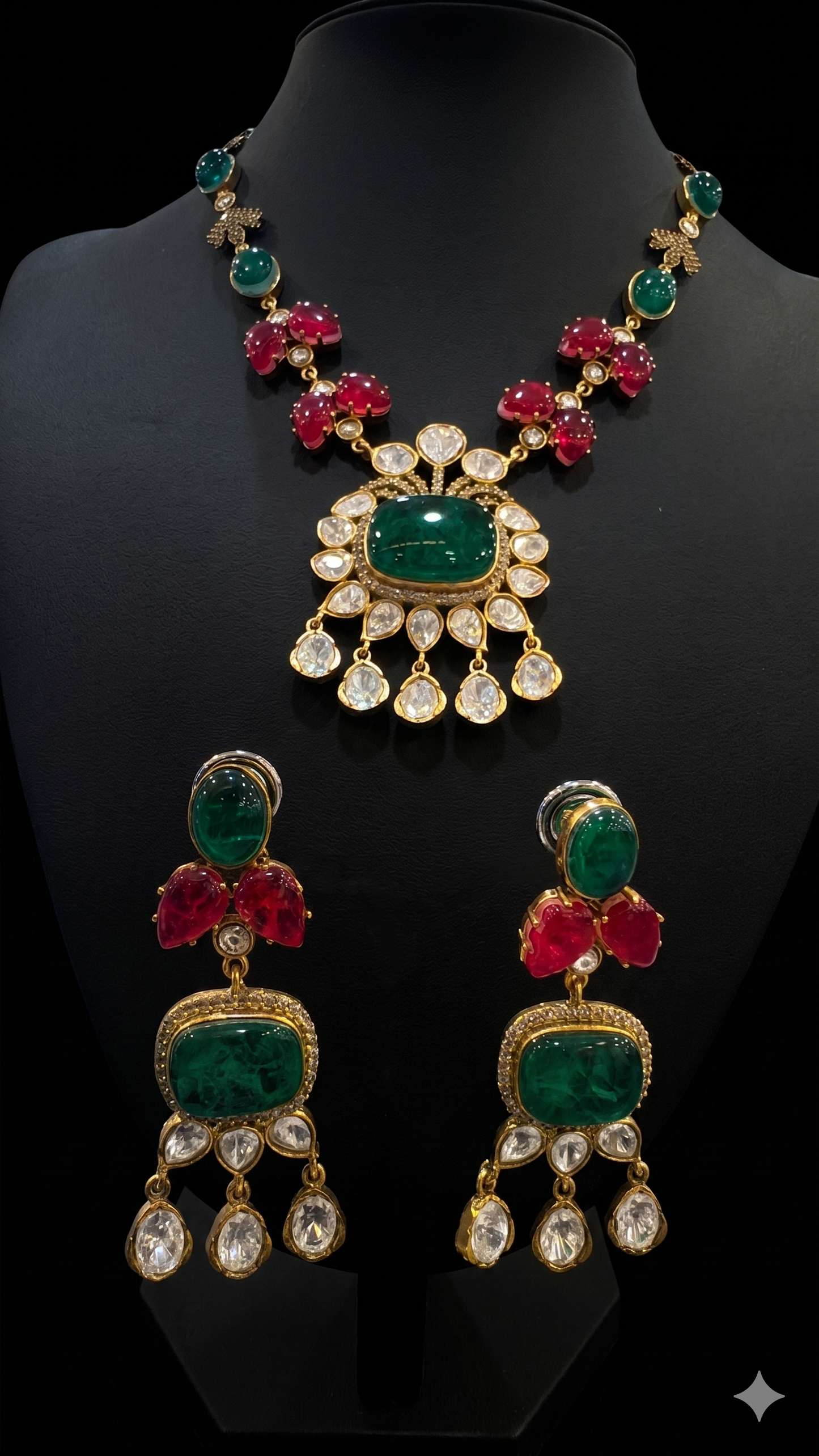 Jadau Kundan PolkiNecklace