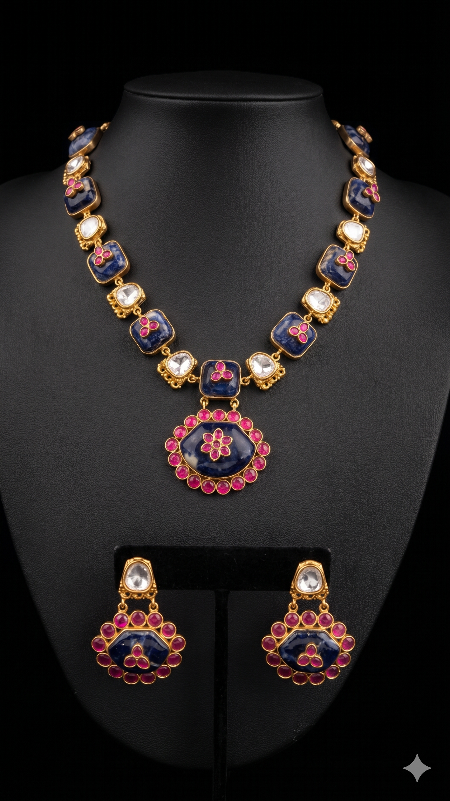 Blue Stones Necklace