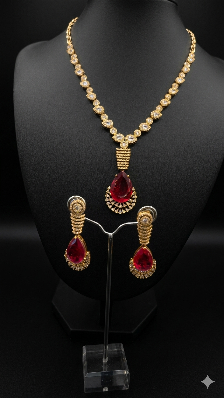 Teardrop Necklace Set