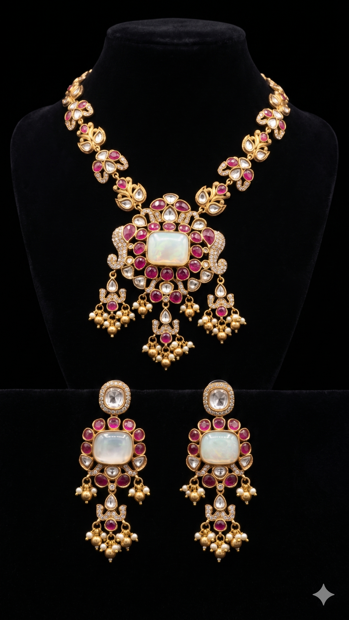 Ruby And Kundan Necklace