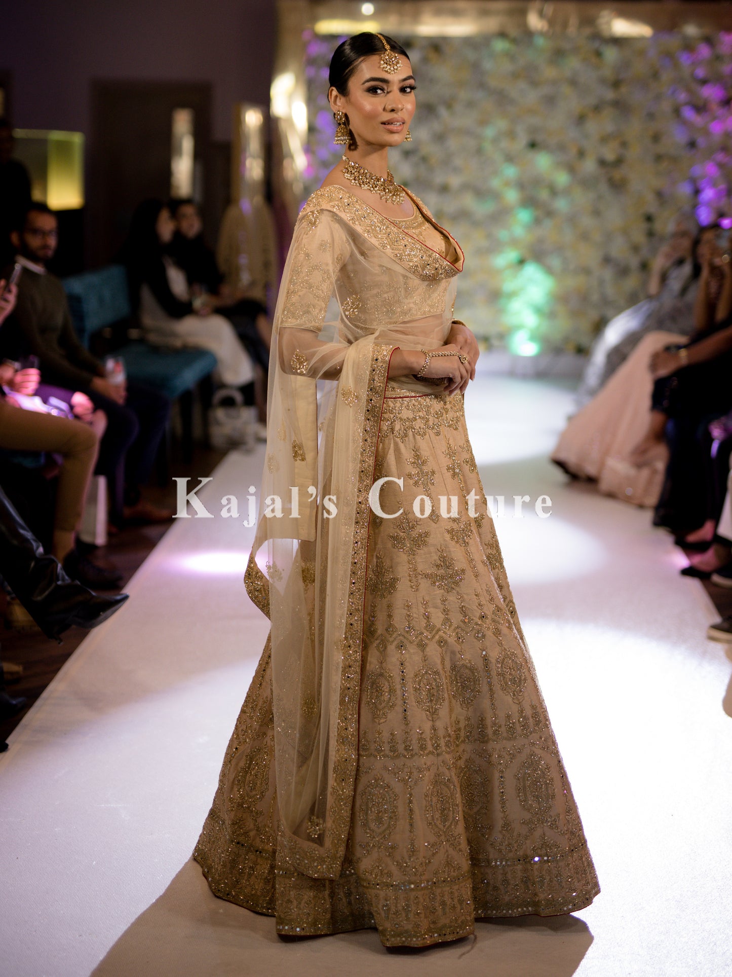 Gold Embroidered Lehenga - Couture Collection