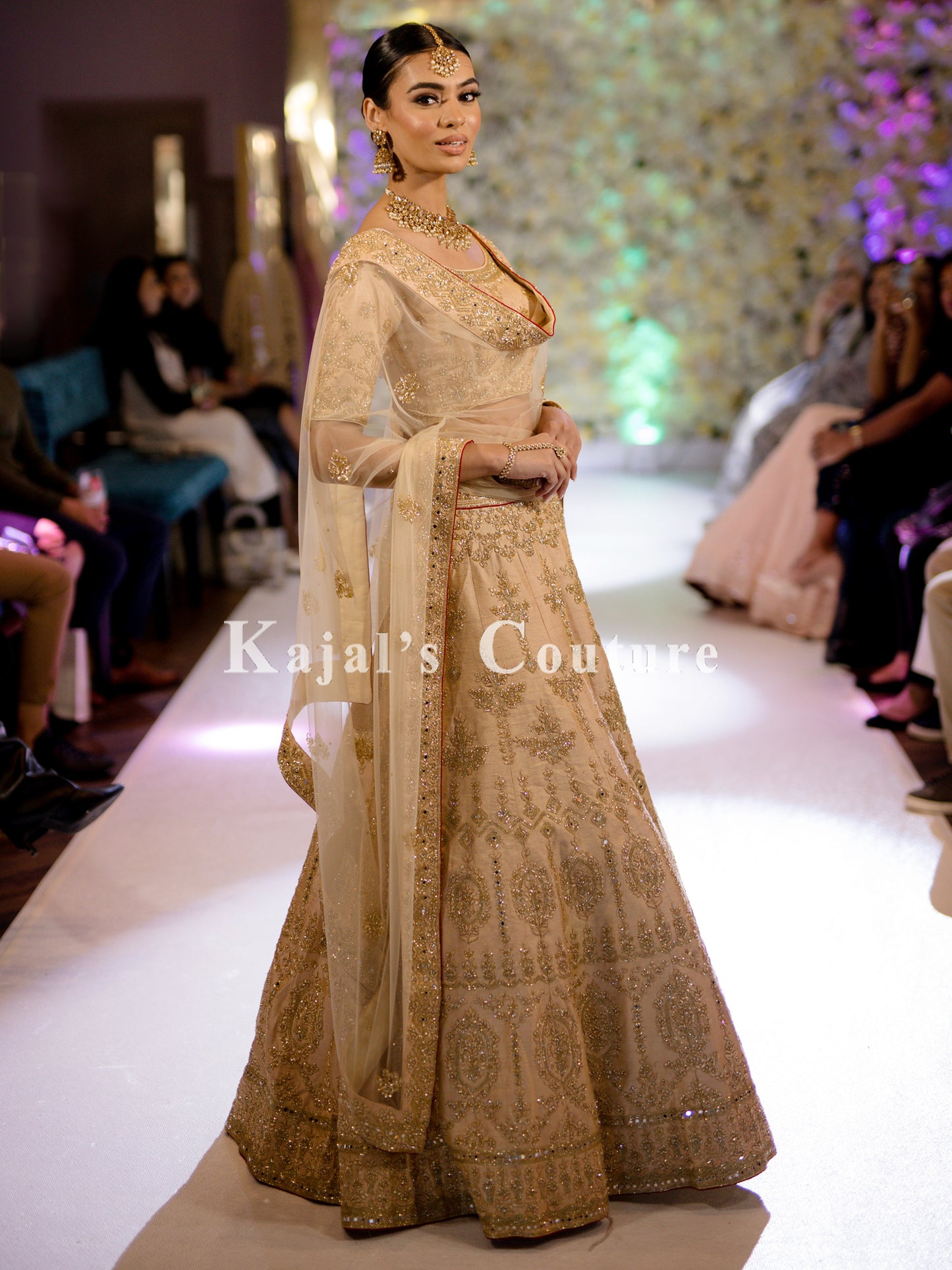 Gold Embroidered Lehenga - Couture Collection