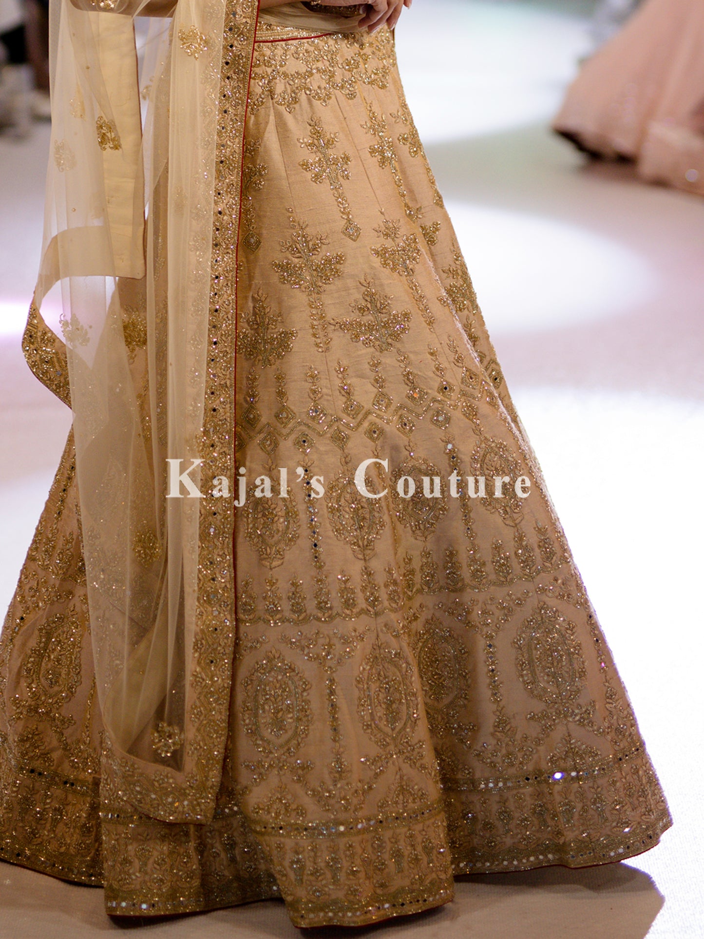 Gold Embroidered Lehenga - Couture Collection