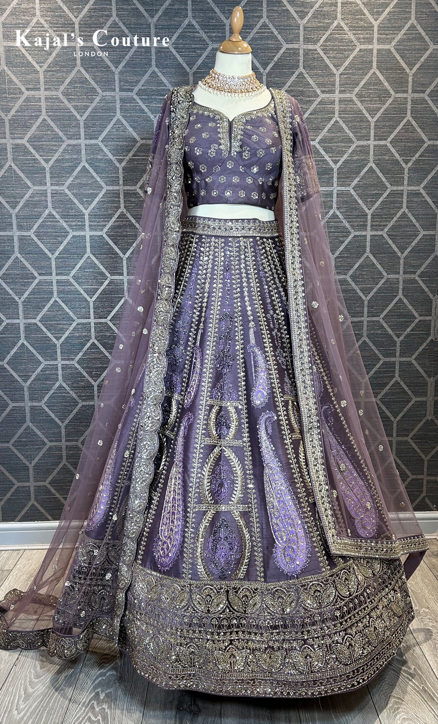 Purple Bridal Lehenga