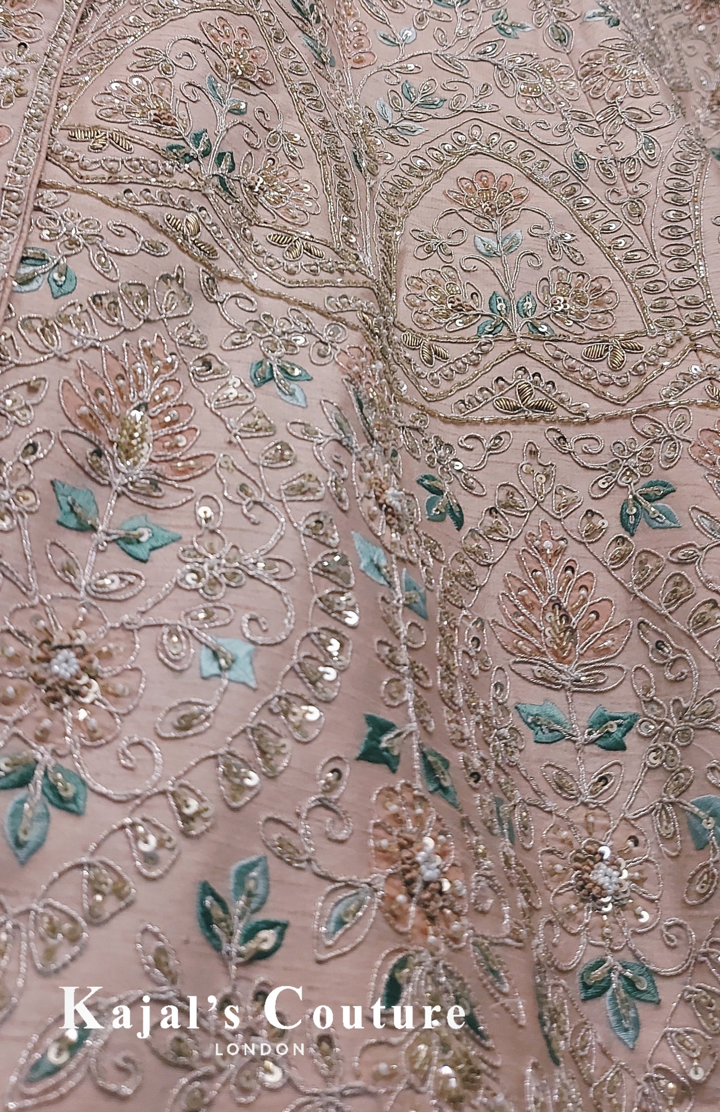 Blush Floral Bridal Lehenga - Couture Collection