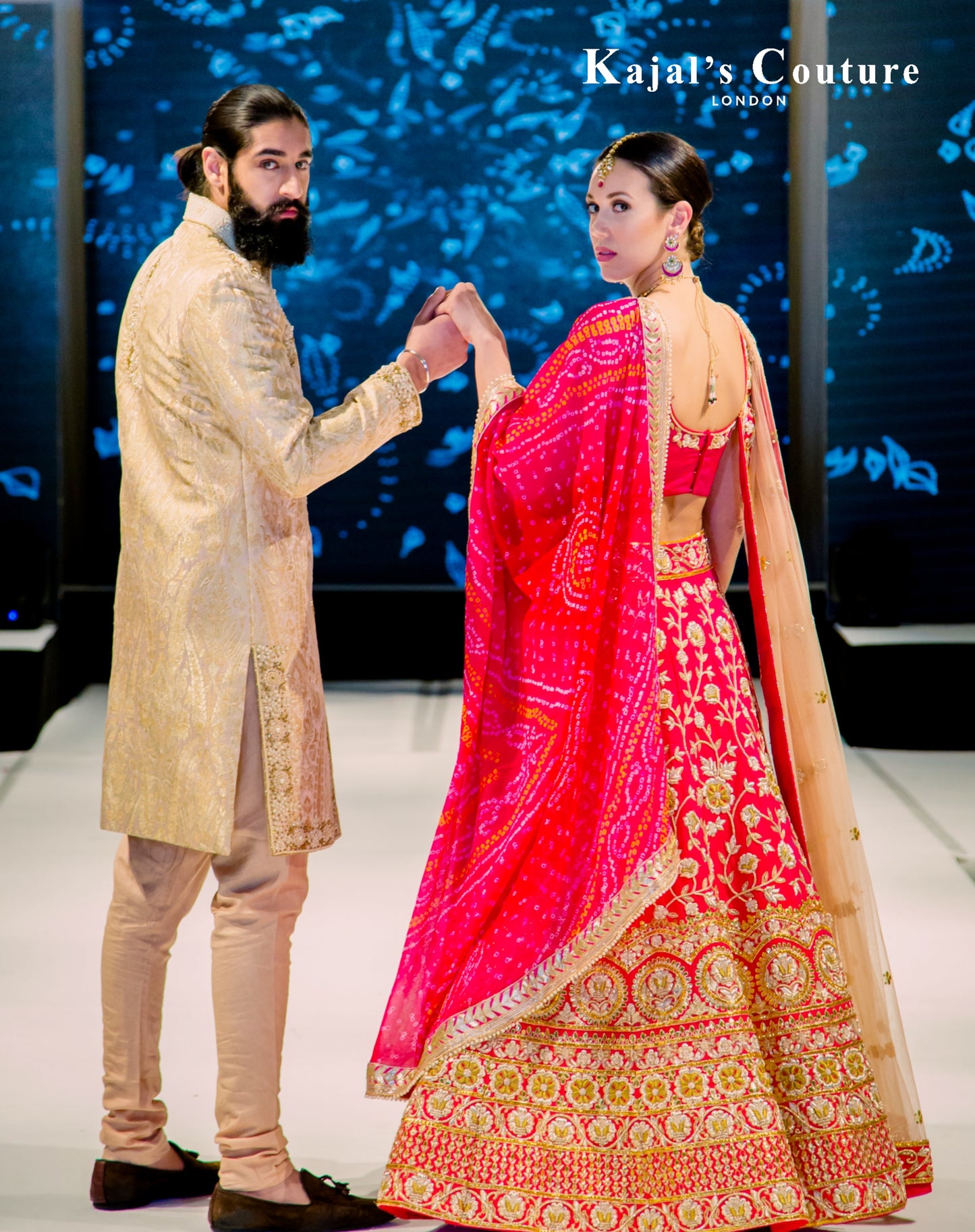Rani Pink Gota Bridal Lehenga - Couture Collection