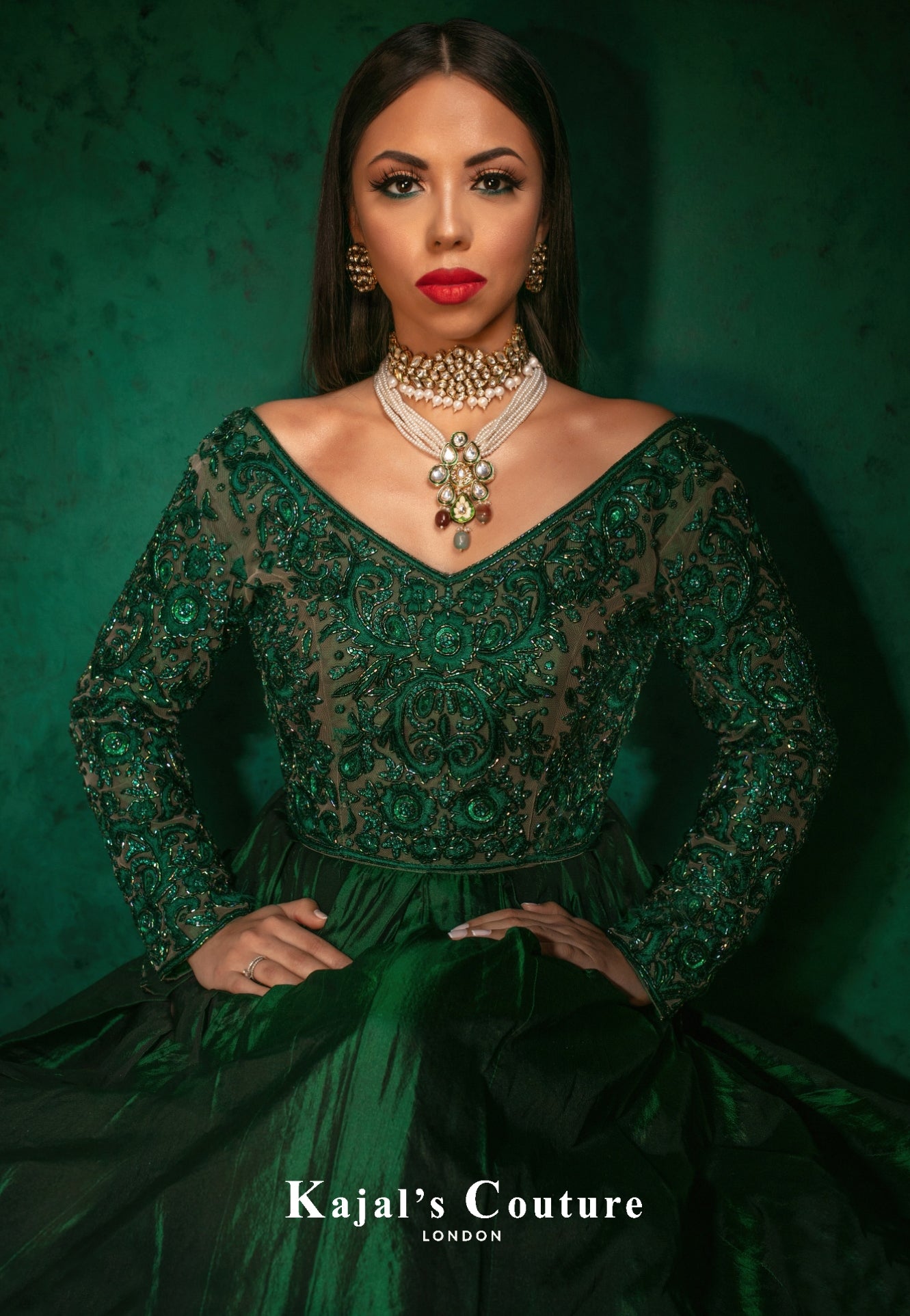 Green Silk Gown