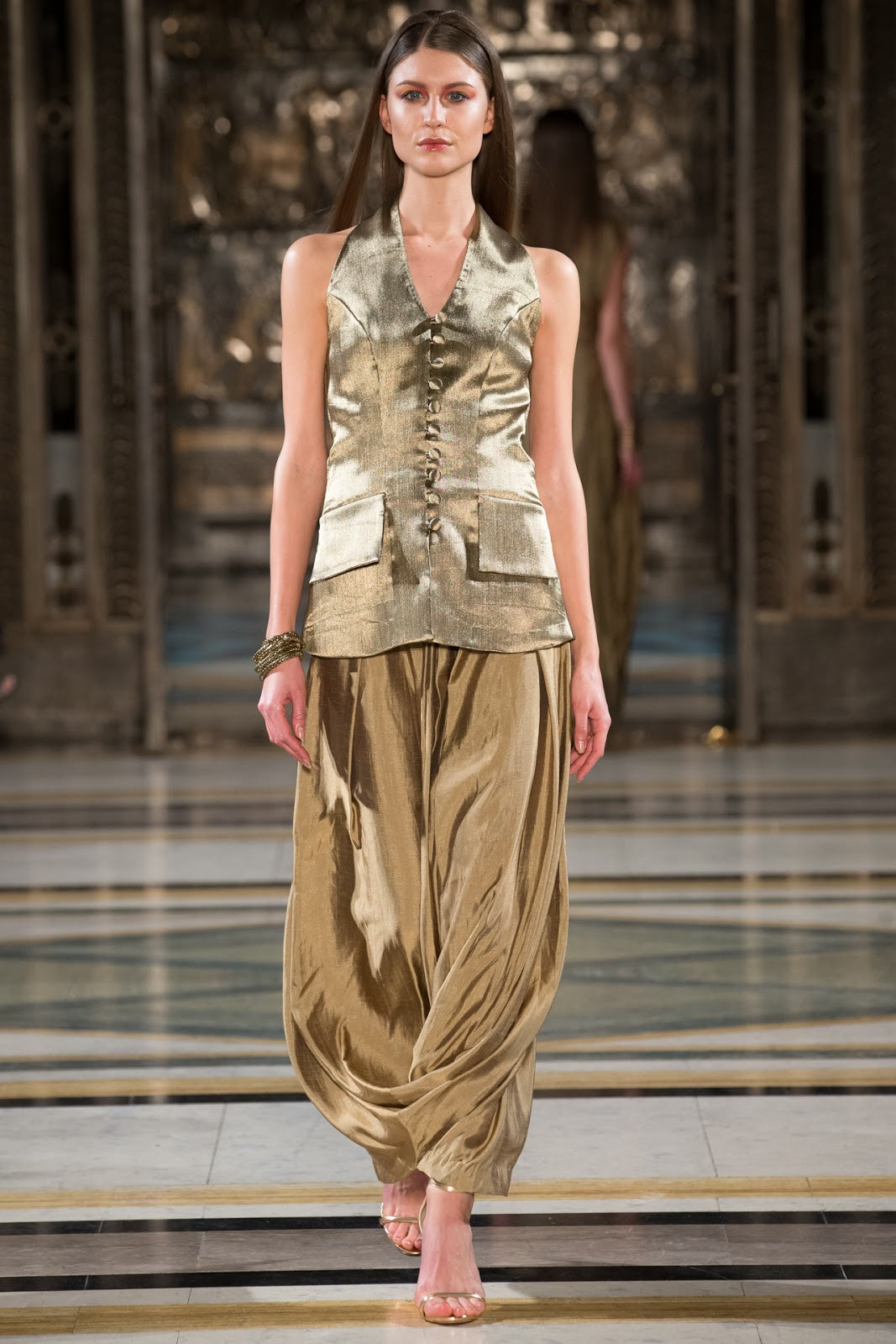 Drape Skirt & Halter Blazer