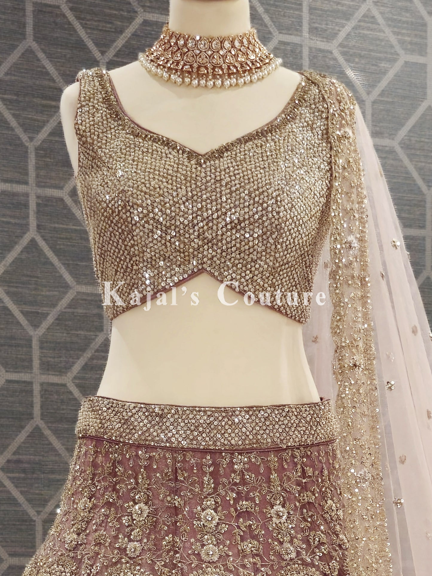 Regal Pink Lehenga - Couture Collection