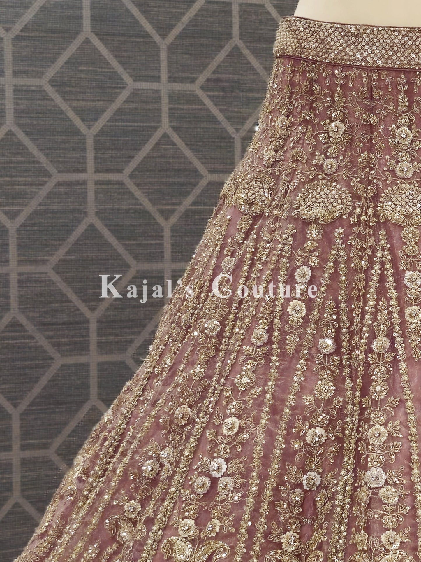 Regal Pink Lehenga - Couture Collection