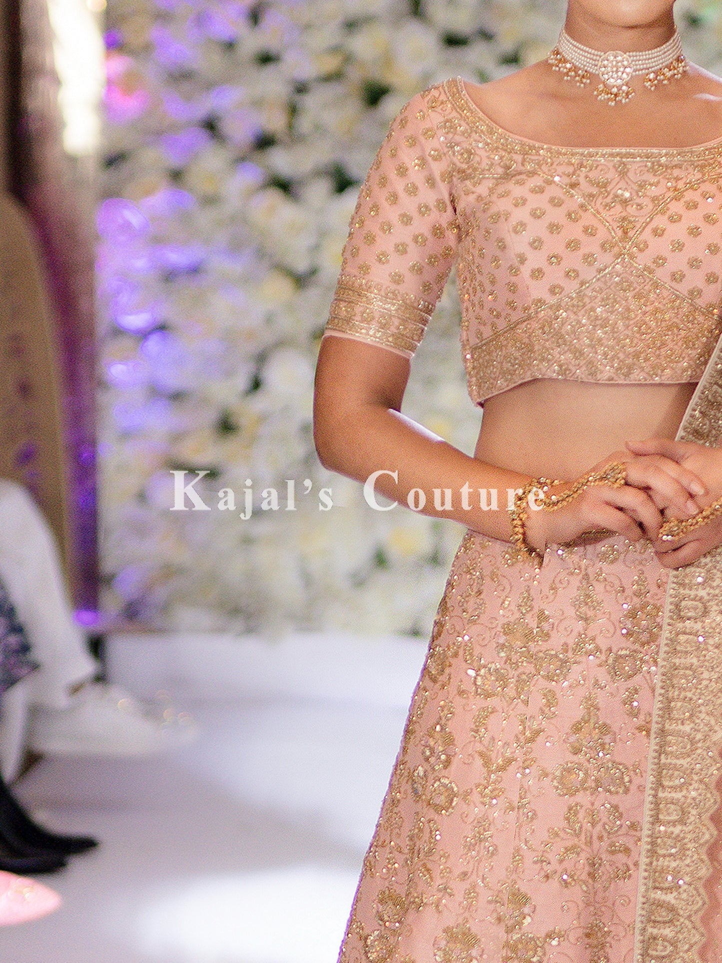 Soft Pink & Gold Lehenga