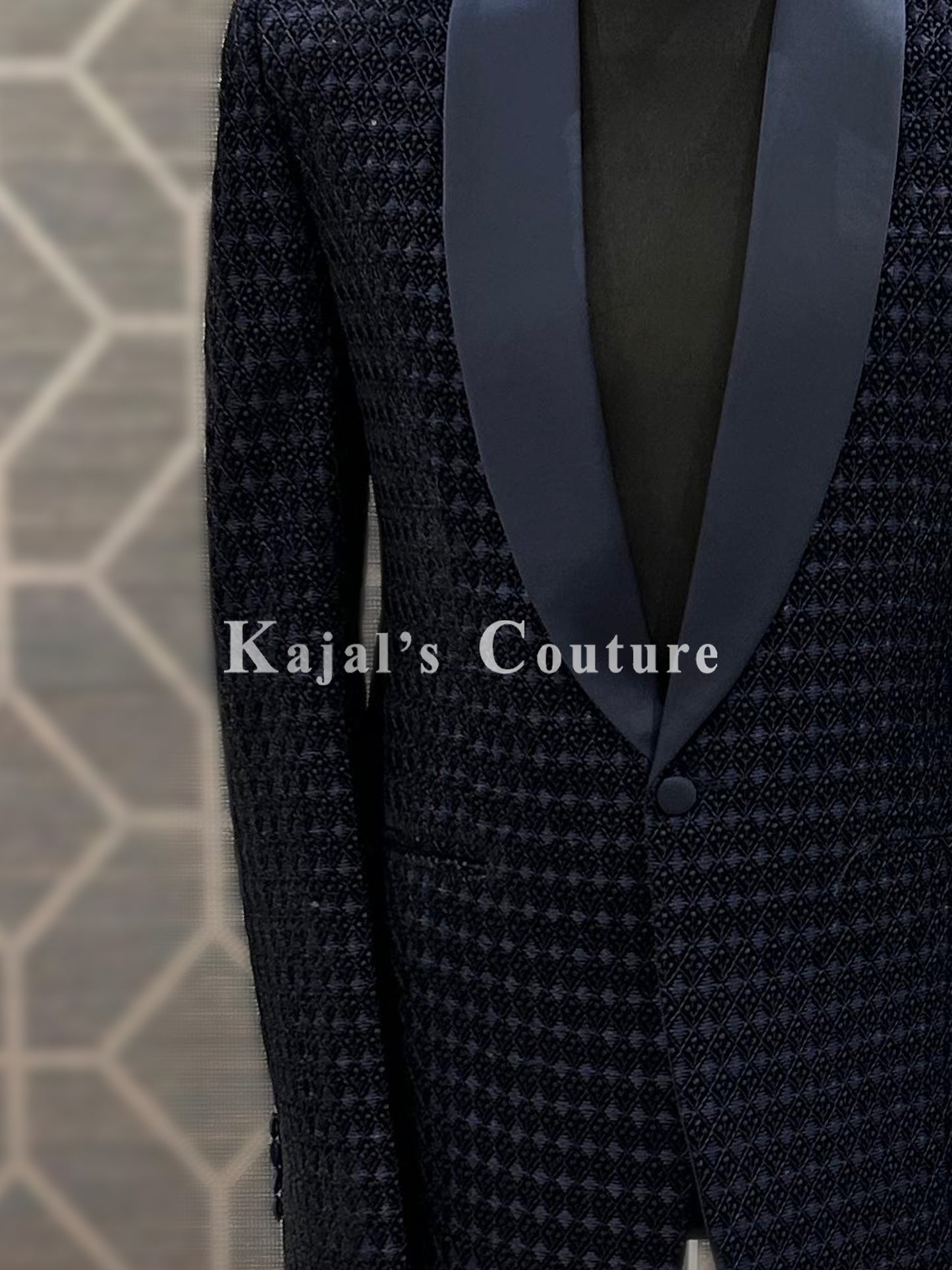 Navy Velvet Tux Jacket