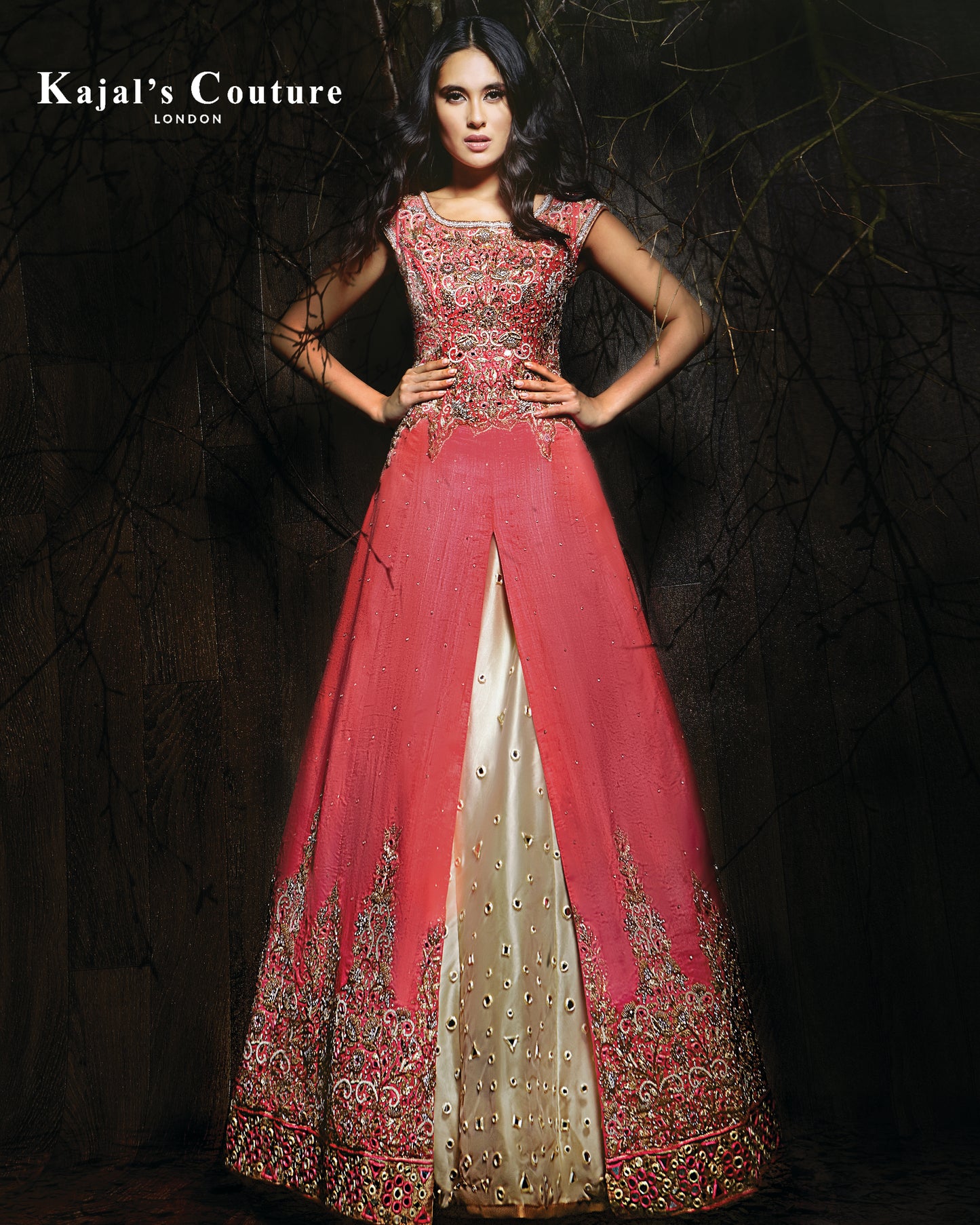 Pearl & Mirror Anarkali Lehenga