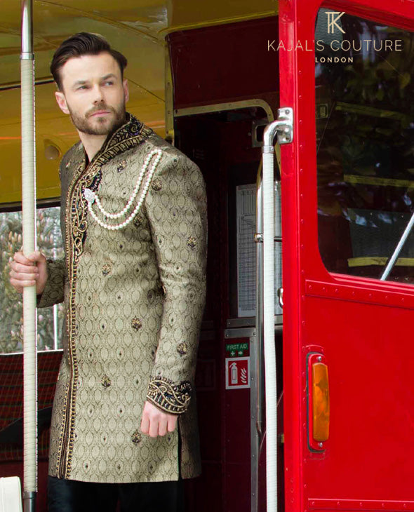 Brocade Silk Sherwani