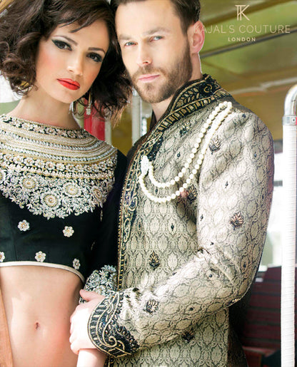 Brocade Silk Sherwani