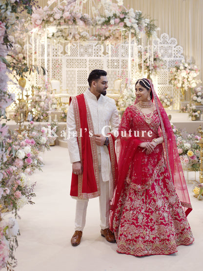 Red Bridal Lehenga - Couture Collection