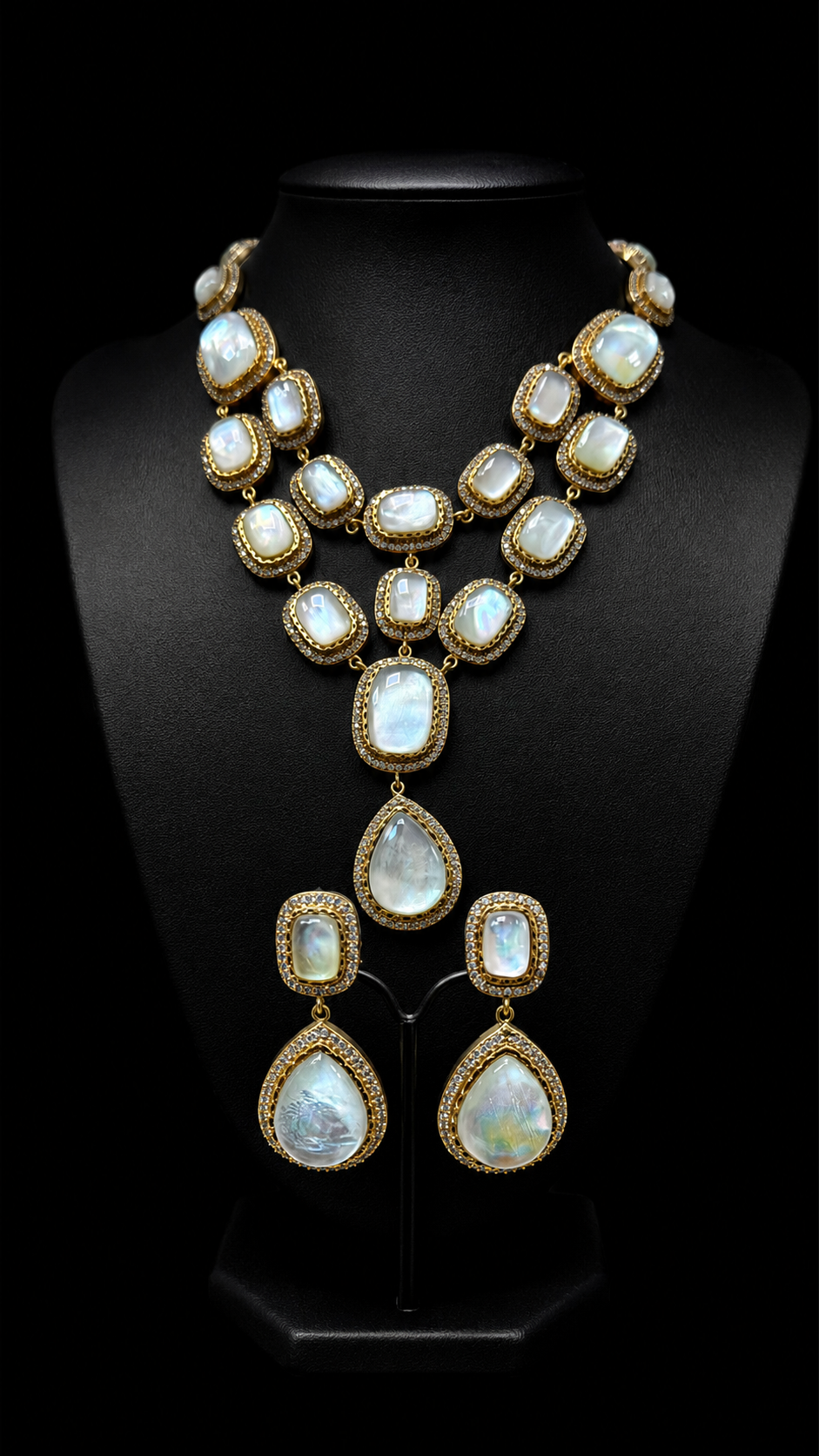 Moonstone Royale Layered Necklace