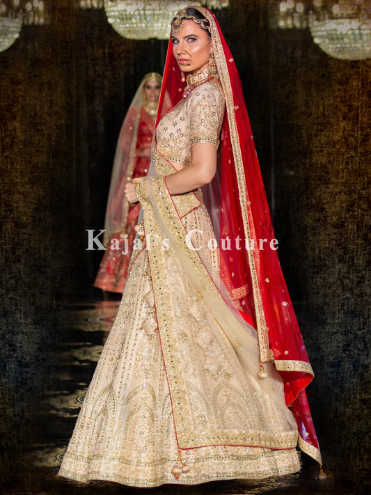 Gold Mirror Bridal Lehenga - Couture Collection