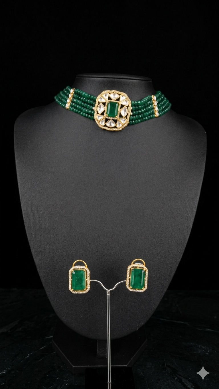 Emerald Choker Necklace