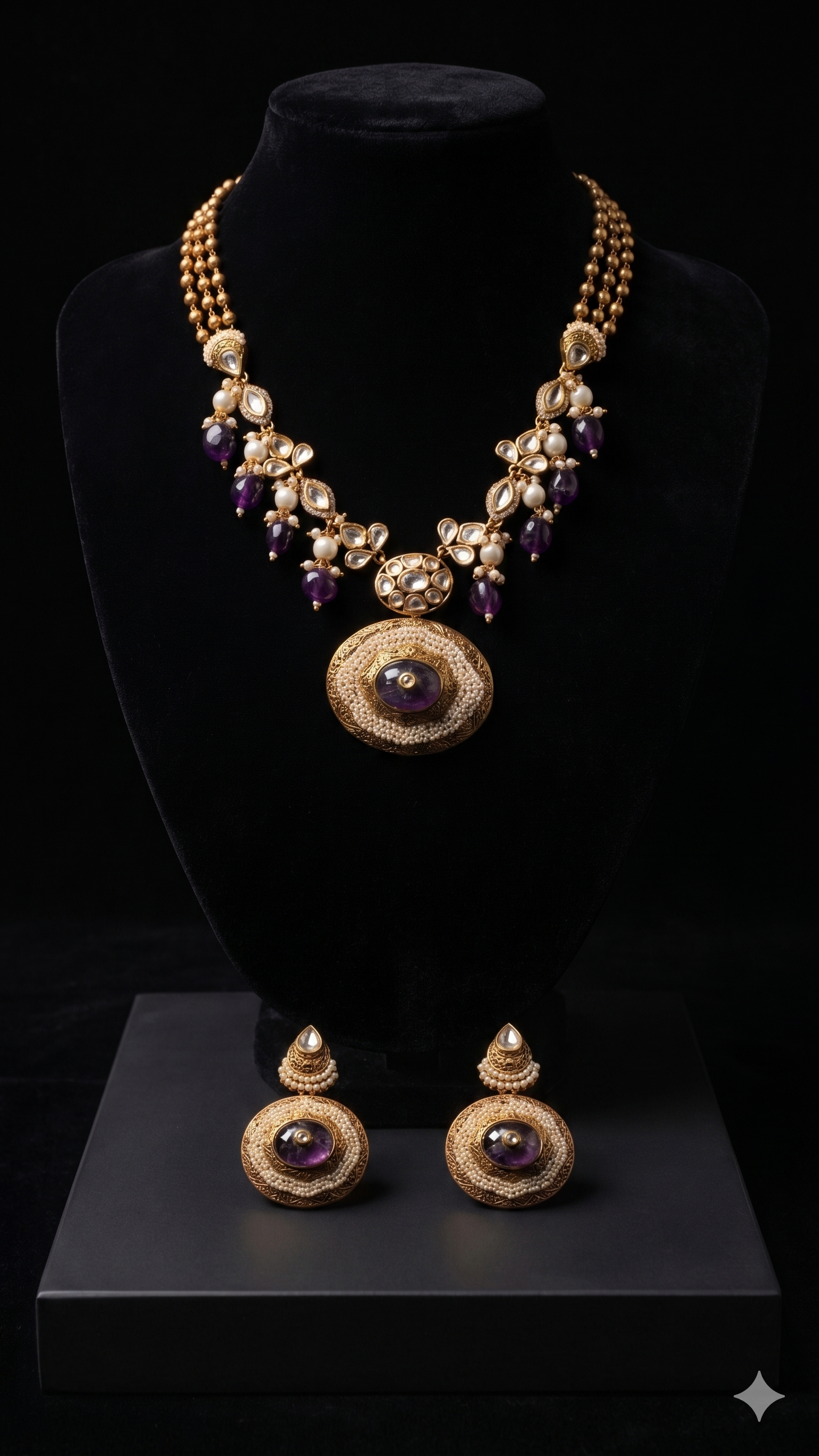 Uncut polki Kundan Necklace