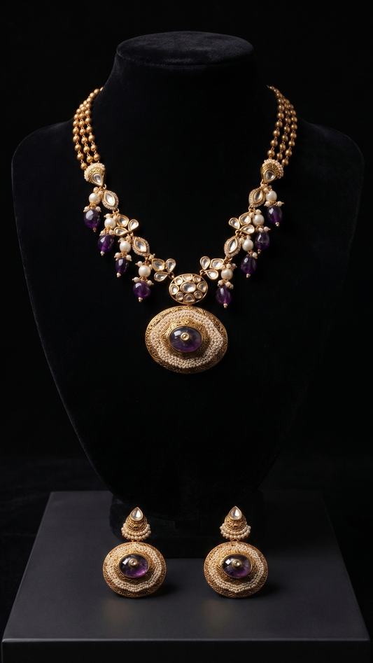 Amethyst and Pearl Heritage Set