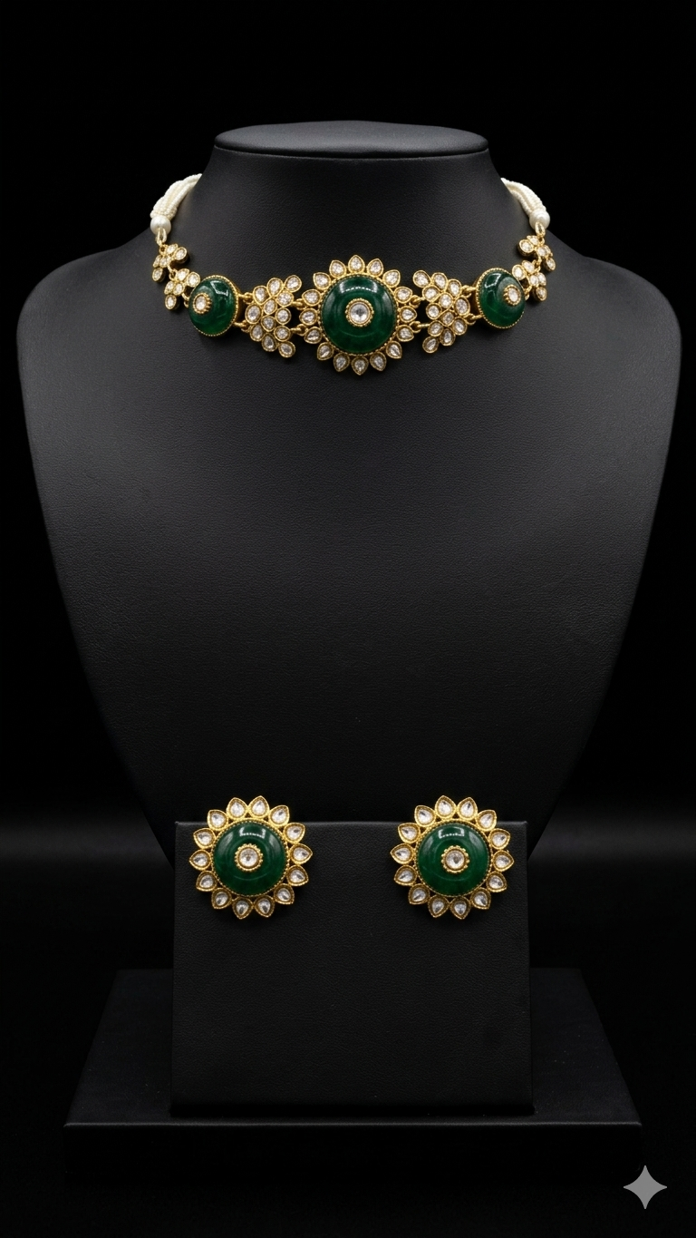 Kundan Polki Choker Necklace