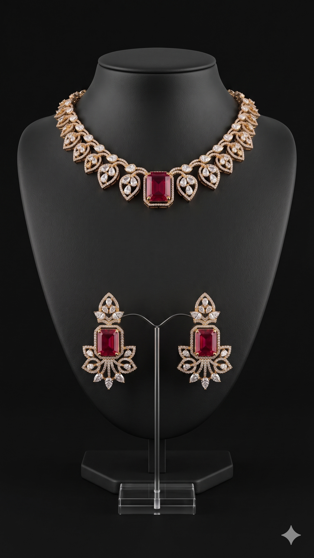 Royal Ruby Gold Necklace