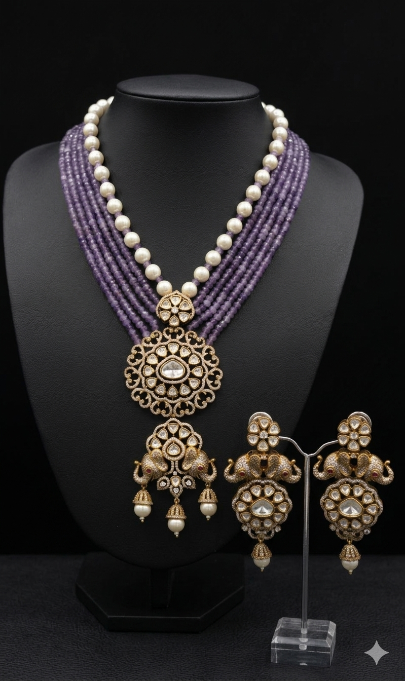 Victorian Style Multi Strand Necklace