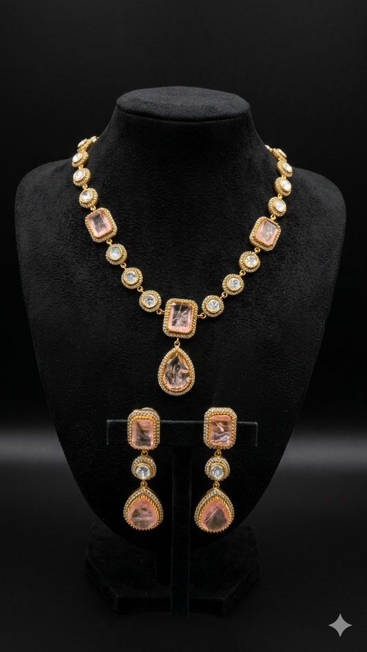 Rose Radiance Kundan Set