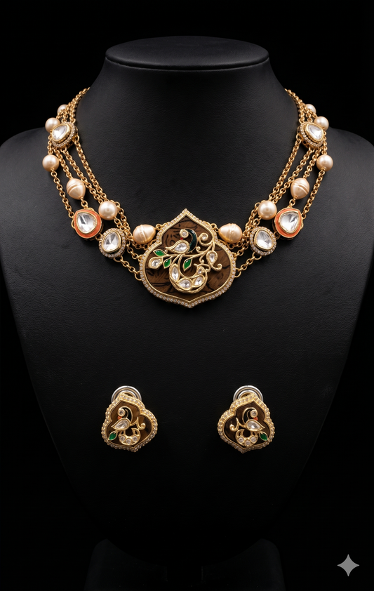 Motif Minakari Necklace