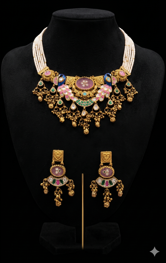 Bridal Rajwadi Necklace