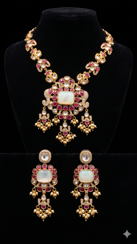 Ruby And Kundan Necklace