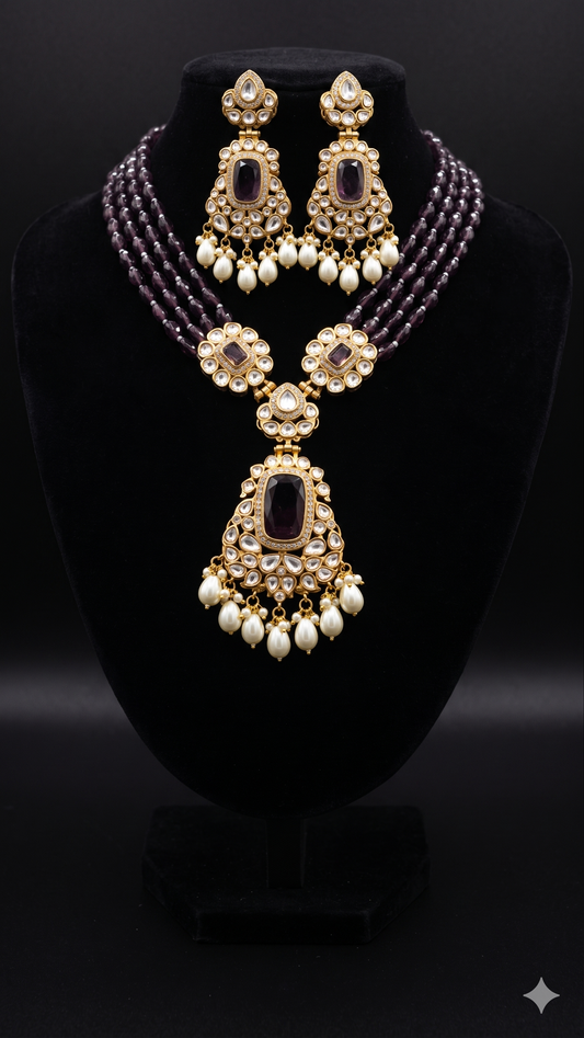 Multi strand Crystal Beads Necklace