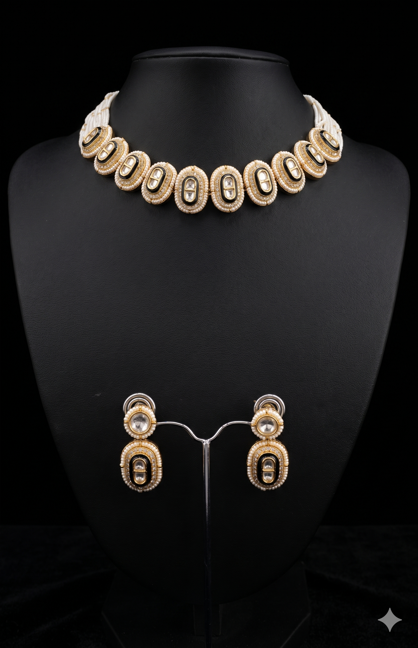 Moissanite Kundan Necklace
