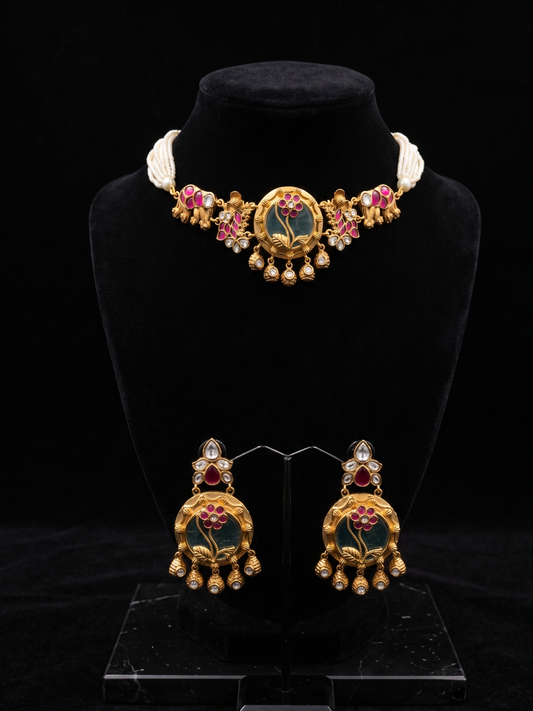 Jadau Kundan choker