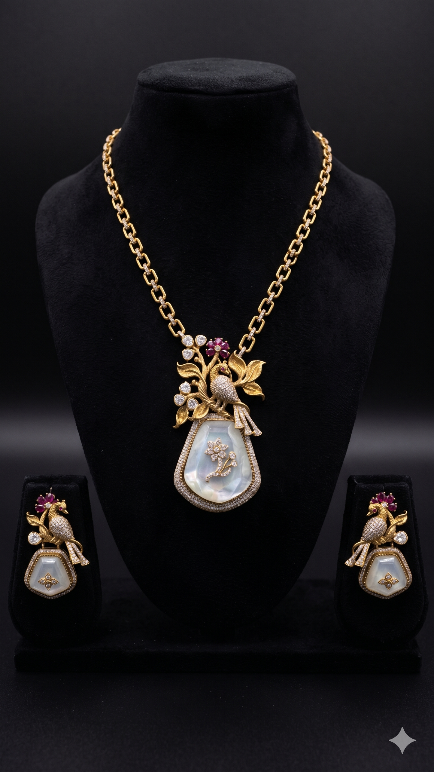 White Mayurvan Necklace