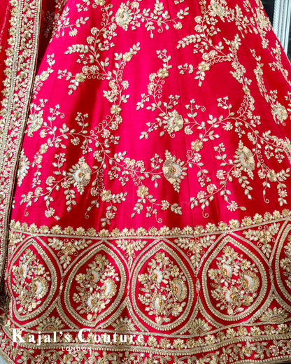 Red Bridal Lehenga - Couture Collection