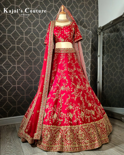 Red Bridal Lehenga - Couture Collection