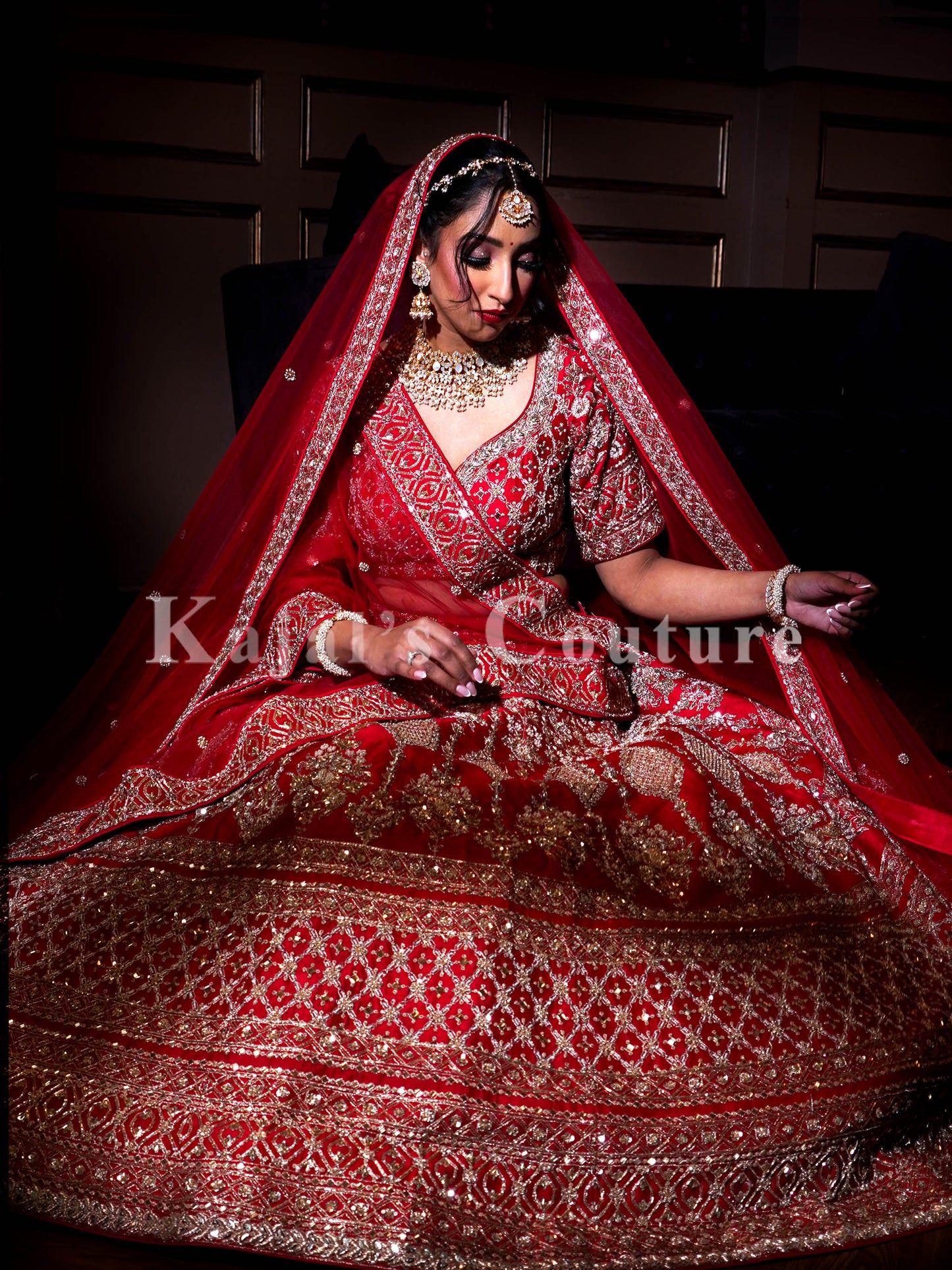 Red Wedding Lehenga -  Couture Collection