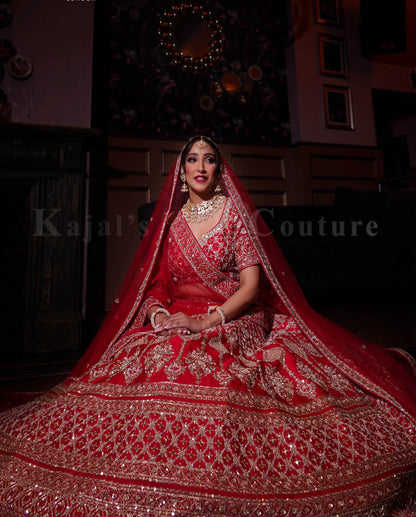 Red Wedding Lehenga -  Couture Collection