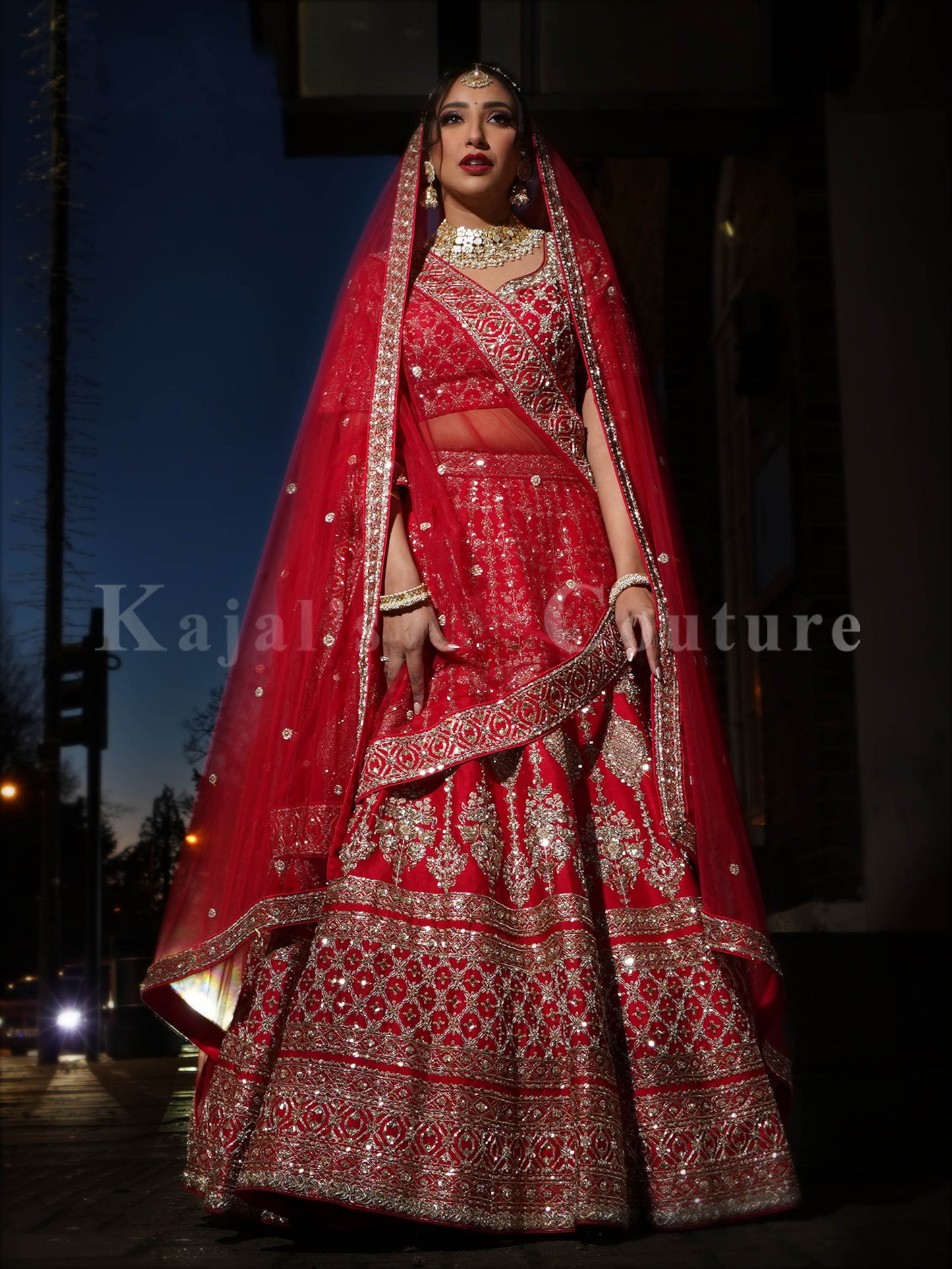 Red Wedding Lehenga -  Couture Collection