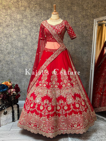 Red Wedding Lehenga - Couture Collection